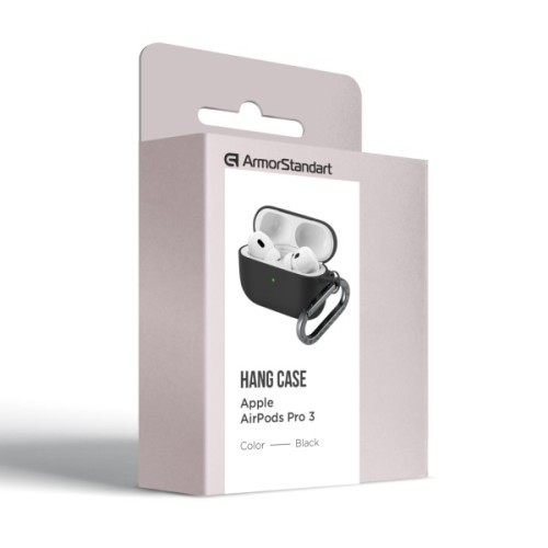 Чохол для навушників Armorstandart Hang Case For Apple AirPods Pro 3 Black (ARM88271)