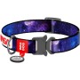 Нашийник для тварин WAUDOG Nylon з QR паспортом "NASA21" металева пряжка-фастекс S (4506-0148)