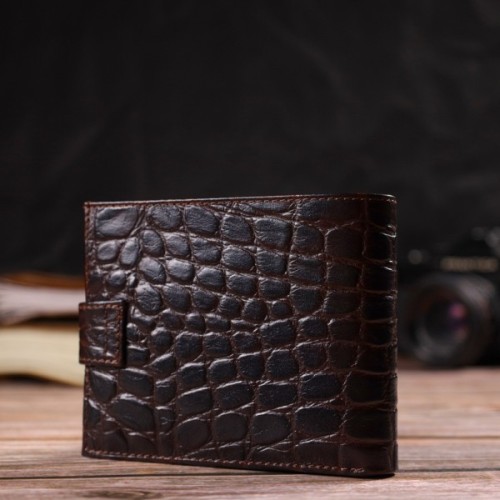 Гаманець Canpellini З натуральної шкіри Коричневий (21888)