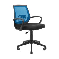 Офісне крісло Richman Стар Пластик Піастра Сітка Чорне + синє (ADD0003149)
