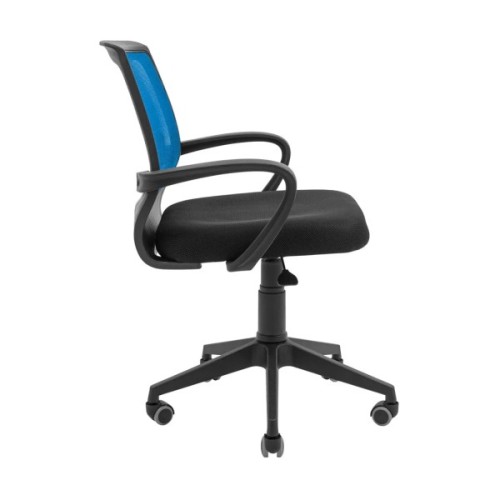 Офісне крісло Richman Стар Пластик Піастра Сітка Чорне + синє (ADD0003149)