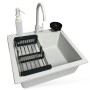 Мийка кухонна Adamant Univer Old stone + змішувач + дозатор + ополіскувач склянок + колан (4824296106610)