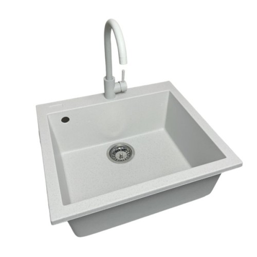 Мийка кухонна Adamant Univer Old stone + змішувач + дозатор + ополіскувач склянок + колан (4824296106610)