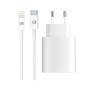 Зарядний пристрій Armorstandart AMHJ83 20W USB-C White + cable USB-C to Lightning (ARM77724)