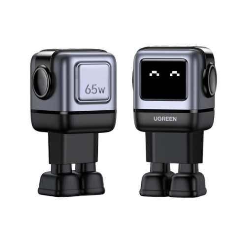 Зарядний пристрій Ugreen 1xUSB + 2xUSB-C 65W GaN CD361 gray (25685B)