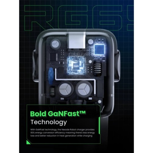 Зарядний пристрій Ugreen 1xUSB + 2xUSB-C 65W GaN CD361 gray (25685B)