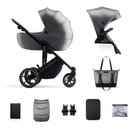 Коляска Kinderkraft 2 в 1 Prime 2 Shadow Grey (KSPRIM02GRY2000) (5902533922932)