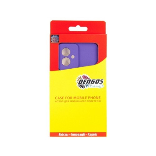 Чохол до мобільного телефона Dengos Carbon Motorola G55 Purple (DG-TPU-CRBN-250)