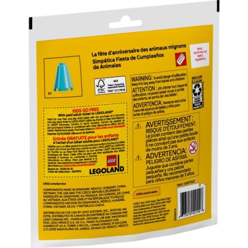 Конструктор LEGO Creator Чарівна вечірка тваринок до дня народження (30715)