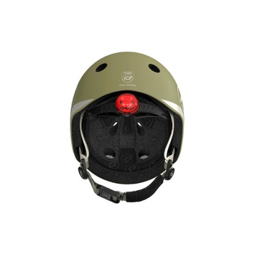 Шолом Scoot&Ride оливковий з ліхтариком 45-51см (SR-181206-OLIVE)