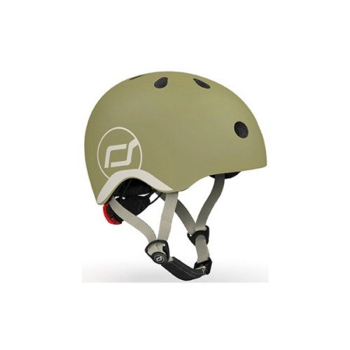 Шолом Scoot&Ride оливковий з ліхтариком 45-51см (SR-181206-OLIVE)