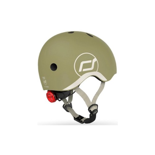 Шолом Scoot&Ride оливковий з ліхтариком 45-51см (SR-181206-OLIVE)