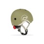 Шолом Scoot&Ride оливковий з ліхтариком 45-51см (SR-181206-OLIVE)