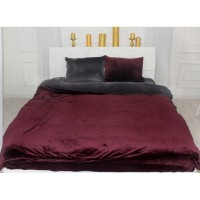 Постільна білизна MirSon Велюр Winter Frost 28-0005 + 28-0002 Azalea Velvet 220х240 (2200004006628)