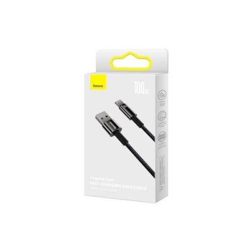 Дата кабель USB 2.0 AM to USB-C 2.0m 100W black Baseus (CAWJ000101)