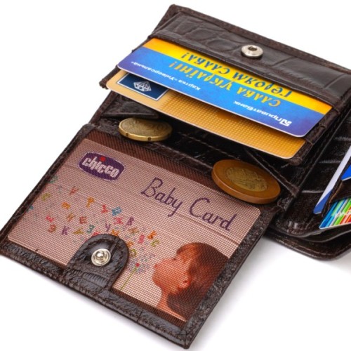 Гаманець Canpellini З натуральної шкіри Коричневий (21943)