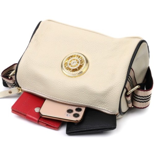 Сумка Vintage З натуральної шкіри Біла (22264)