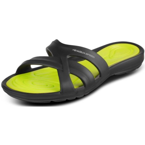 Шльопанці Aqua Speed Panama 513-38 чорний, зелений 42 (5908217666000)