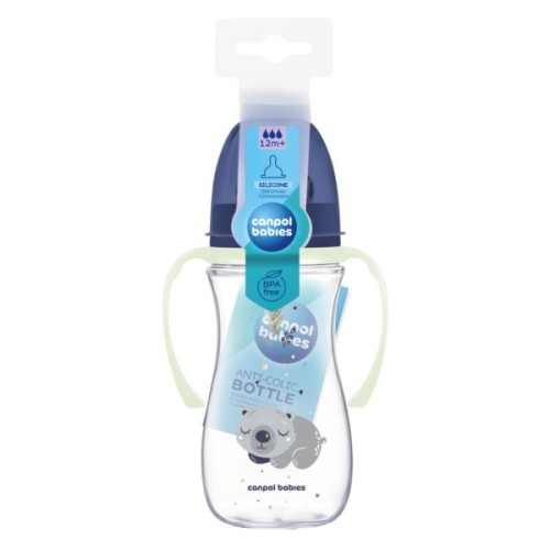 Пляшечка для годування Canpol babies Easystart Sleepy Koala 300 мл блакитна (35/238_blu)