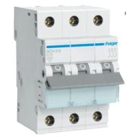 Автоматичний вимикач Hager 3-п. C 10A (6kA) 3M (A) (MCN310)