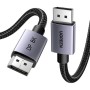 Кабель мультимедійний DisplayPort M to DisplayPort M 2.0m V1.4 8K60Hz DP120 black Ugreen (25905)