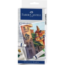 Олійні фарби Faber-Castell Creative Studio, 12 туб х 9 мл, 12 кольорів (379512) (32069)