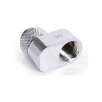 Фітинг для СРО Alphacool Eiszapfen 16mm off set fitting rotatable - chrome (17602)