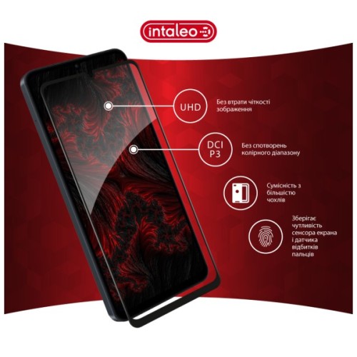Скло захисне Intaleo Full Glue ESD Samsung Galaxy A08 / Galaxy A07 Black (1283126641091)