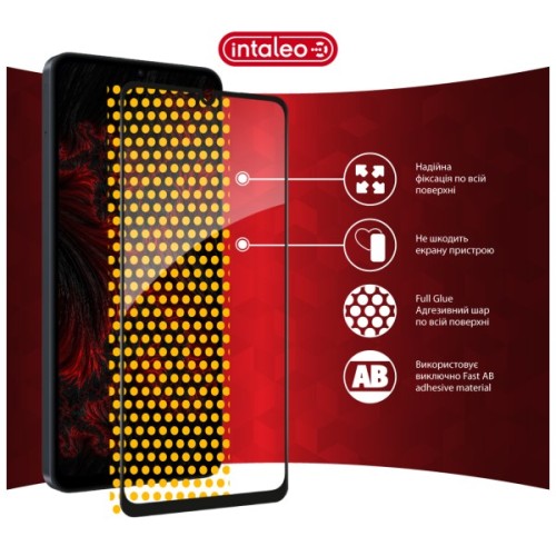 Скло захисне Intaleo Full Glue ESD Samsung Galaxy A08 / Galaxy A07 Black (1283126641091)
