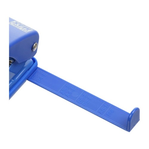 Діркопробивач Buromax пластиковий, до 10 аркушів, 120 х 58 х 59 мм, синій (BM.4015-02)