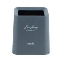 Кошик для паперів Axent Настільний контейнер для сміття, квадратний, сірий (2132-03-A)