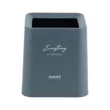 Кошик для паперів Axent Настільний контейнер для сміття, квадратний, сірий (2132-03-A)