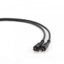 Кабель мультимедійний Optical Toslink 1.0m black Cablexpert (CC-OPT-1M)