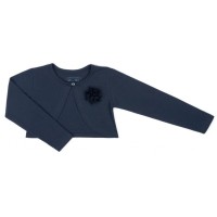 Болеро дитяче Breeze з квіткою (6712-134G-blue)