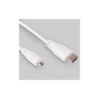 Додаткове обладнання для Мікро ПК Raspberry Pi Кабель microHDMI-HDMI для Raspberry Pi 1м офіційний білий (SC0358)
