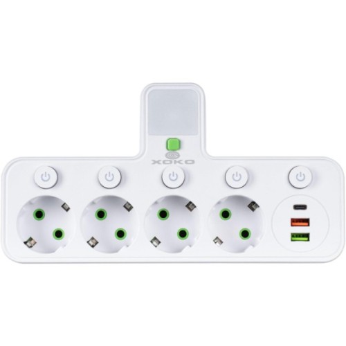 Мережевий фільтр живлення XoKo XK-SPW-4-2-1-WH