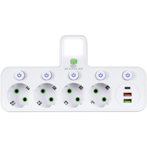 Мережевий фільтр живлення XoKo XK-SPW-4-2-1-WH