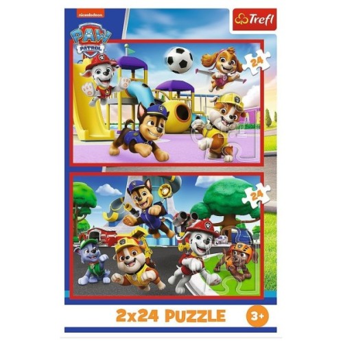 Пазл Trefl Viacom PAW Patrol Веселий день песиків 2х24 елемента (5900511344349)