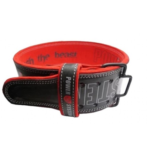 Атлетичний пояс Power System Beast PS-3830 Black/Red L (PS-3830_L_Black-Red)