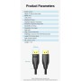 Кабель мультимедійний DisplayPort M to DisplayPort M 1.5m 8K60Hz black Vention (HCCBG)