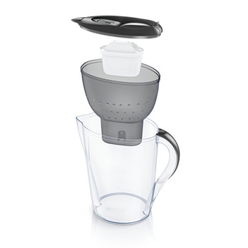 Фільтр-глечик Brita Marella Memo MXPro 2.4л (1.4л води) з фільтр-картриджем 3шт, графіт (1052796)