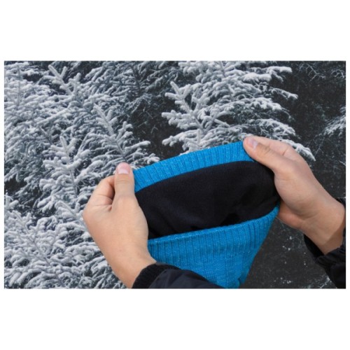 Водонепроникна шапка Dexshell Heathered Rib Knit Beanie Onesize 56-58 см блакитний (DH32405MAL)