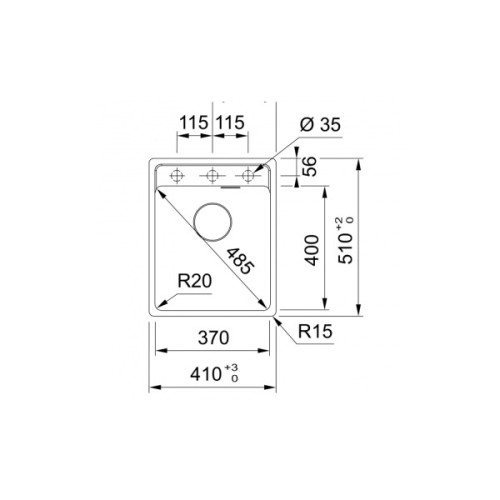 Мийка кухонна Franke Maris MRG 610-37 TL (114.0668.862)
