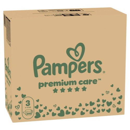 Підгузки Pampers Premium Care Midi Розмір 3 (6-10 кг) 200 шт (8006540855898)
