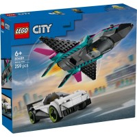 Конструктор LEGO City Реактивний літак проти автомобіля (60489)