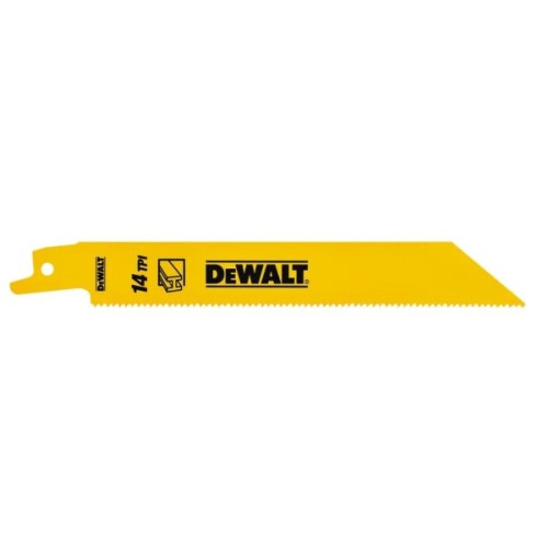 Полотно DeWALT пиляльне біметалеве, швидкий пропил, 152 мм, 14 TPI, 5 шт (DT2361)