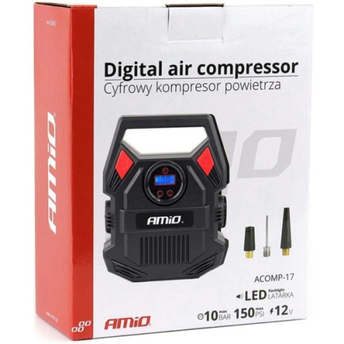 Автомобільний компресор AMiO 12V ACOMP-17 (02642)