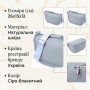 Сумка Vintage З натуральної шкіри Сіро-блакитна (22908)