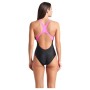 Купальник Arena Graphic Swimsuit Swim Pro Back 009024-590 чорний, рожевий 42 (3468337554066)