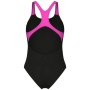 Купальник Arena Graphic Swimsuit Swim Pro Back 009024-590 чорний, рожевий 42 (3468337554066)